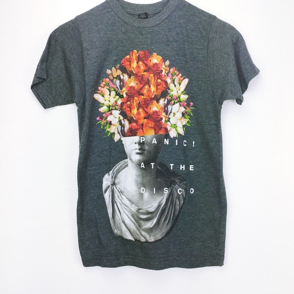 Panic at the Disco grey band t-shirt